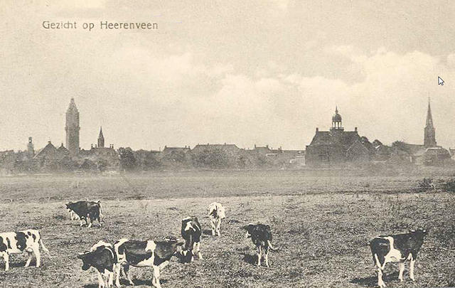 Gezicht op Heerenveen in de jaren 20